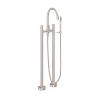 California Faucets - 1103-39.18-SN - Contemporary Floor Mount Tub Filler - Arc Spout - Satin Nickel  - Asilomar