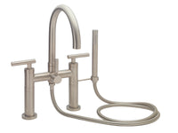 California Faucets - 1108-66.18-SN - Contemporary Deck Mount Tub Filler - Arc Spout - Satin Nickel  - Asilomar