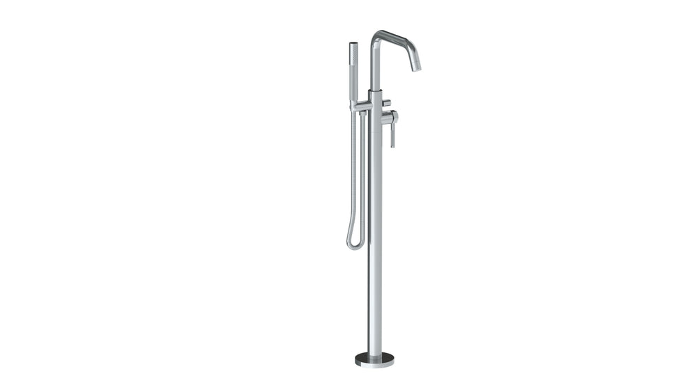 Single Hole Floor Standing Bath Set With Hand Shower