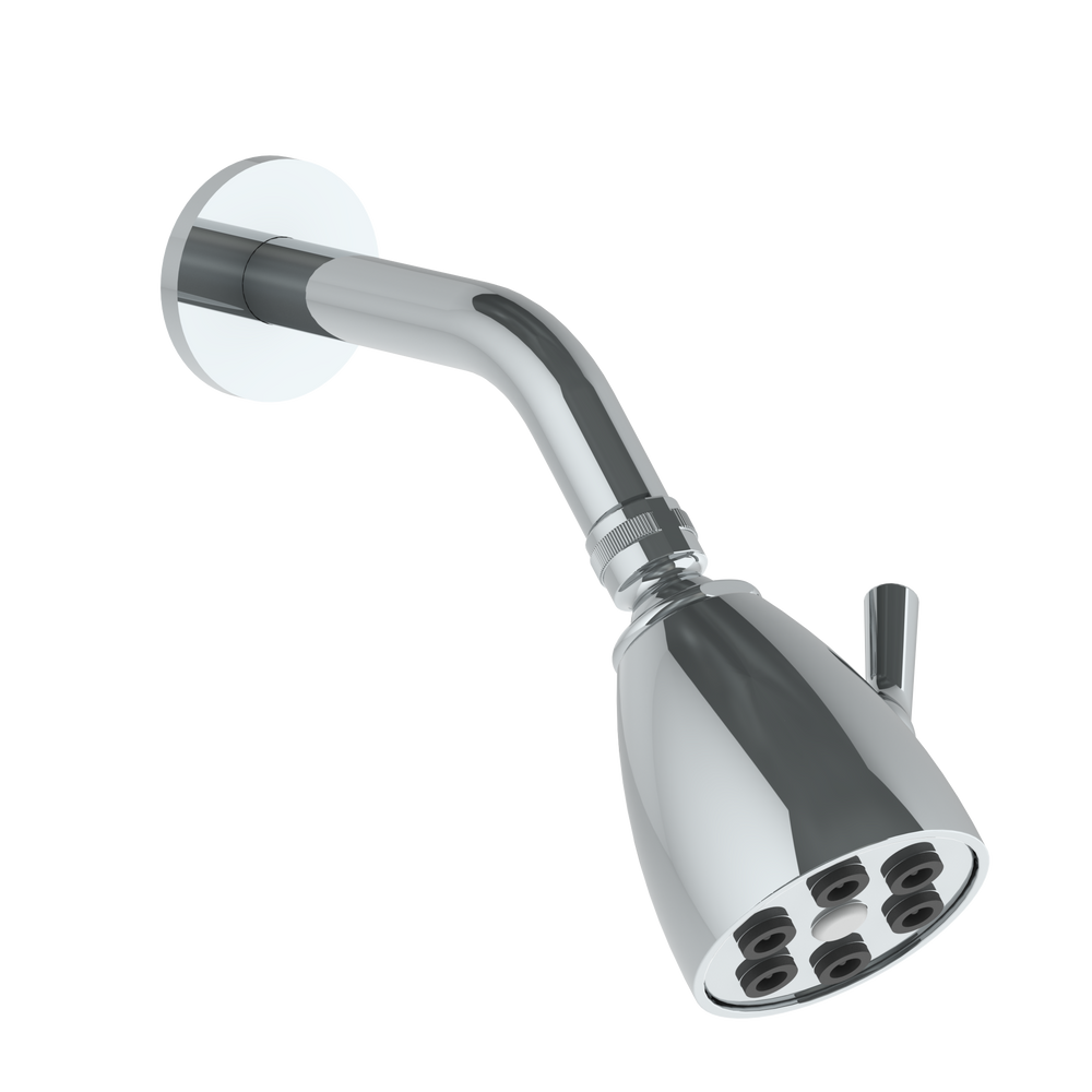 Wall Mounted Showerhead, 2 3/4"Dia, With 6" Arm And Flange