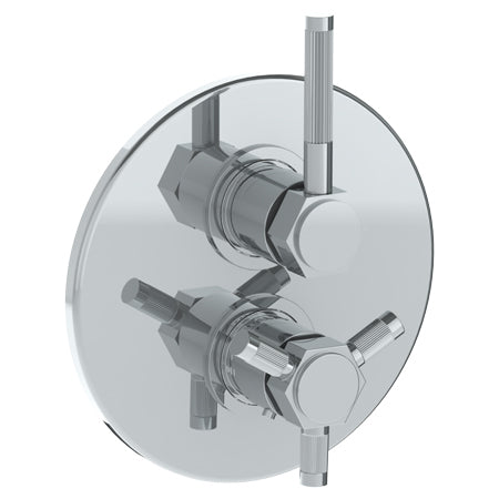 Wall Mounted Thermostatic Shower Trim With Built-In Control, 7 1/2"