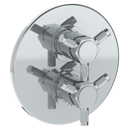 Wall Mounted Thermostatic Shower Trim With Built-In Control, 7 1/2"