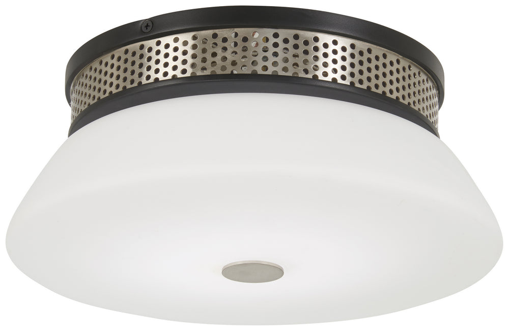 George Kovacs - P954-691-L - LED Flush Mount - Tauten - Coal With Brushed Nickel