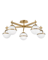 Hinkley - 39674HB - LED Semi-Flush Mount - Hollis - Heritage Brass