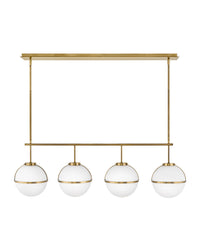 Hinkley - 39675HB - LED Linear Chandelier - Hollis - Heritage Brass