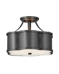 Hinkley - 4443BLB - LED Foyer Pendant - Chance - Blackened Brass