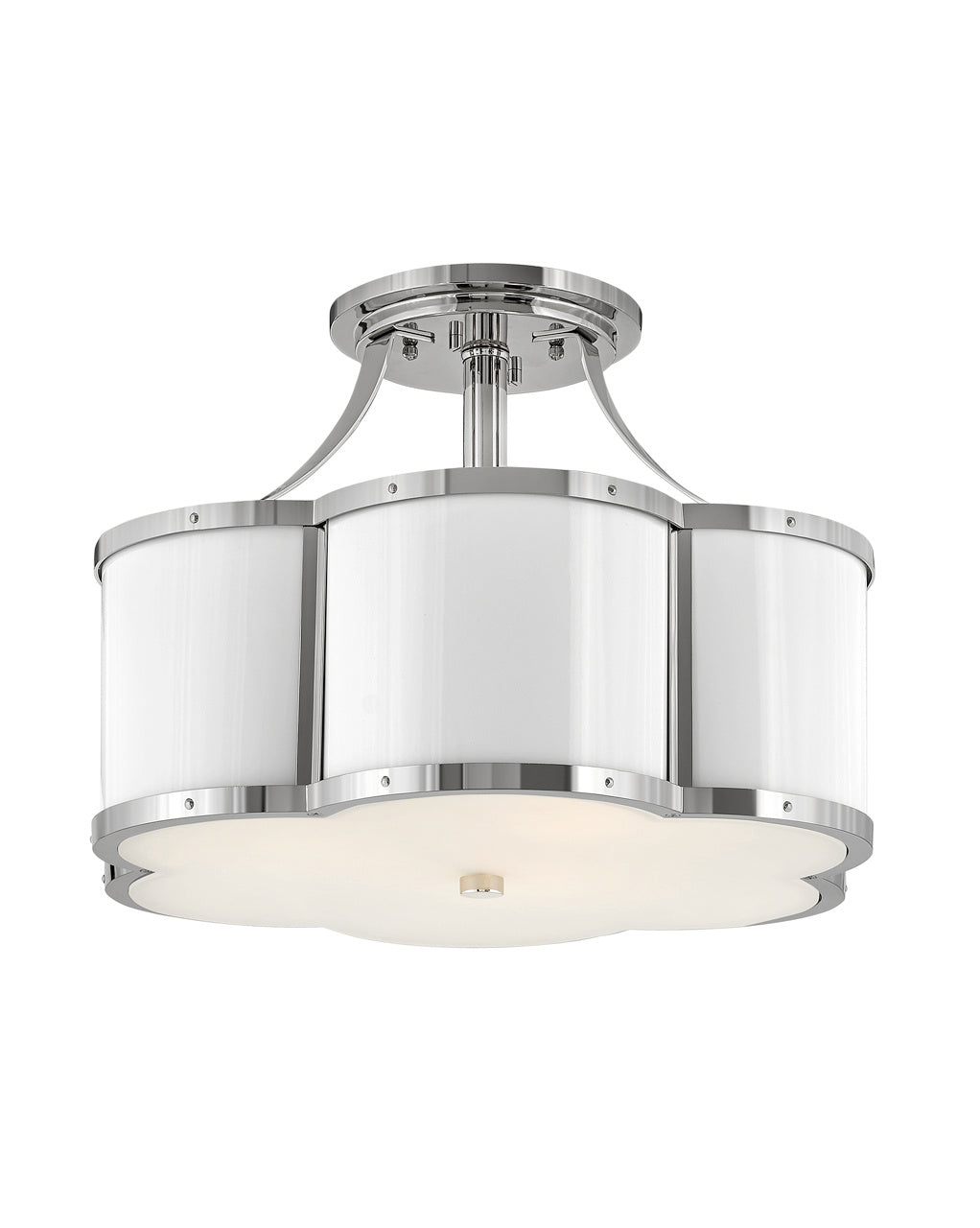 Hinkley - 4444PN - LED Semi-Flush Mount - Chance - Polished Nickel