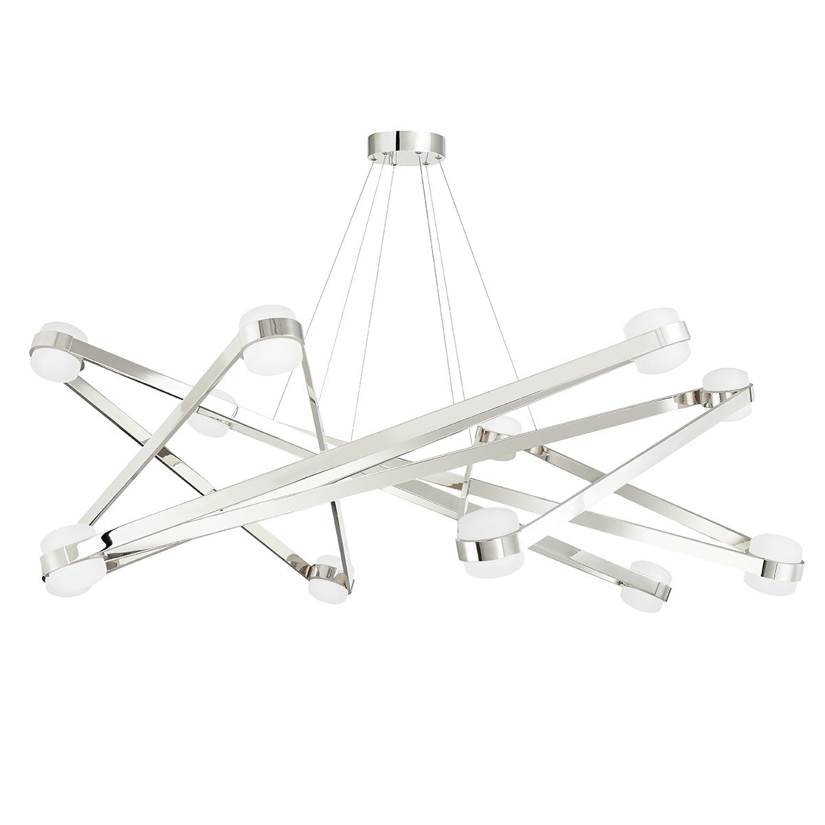 Hudson Valley - 2756-PN - LED Chandelier - Orbit - Polished Nickel