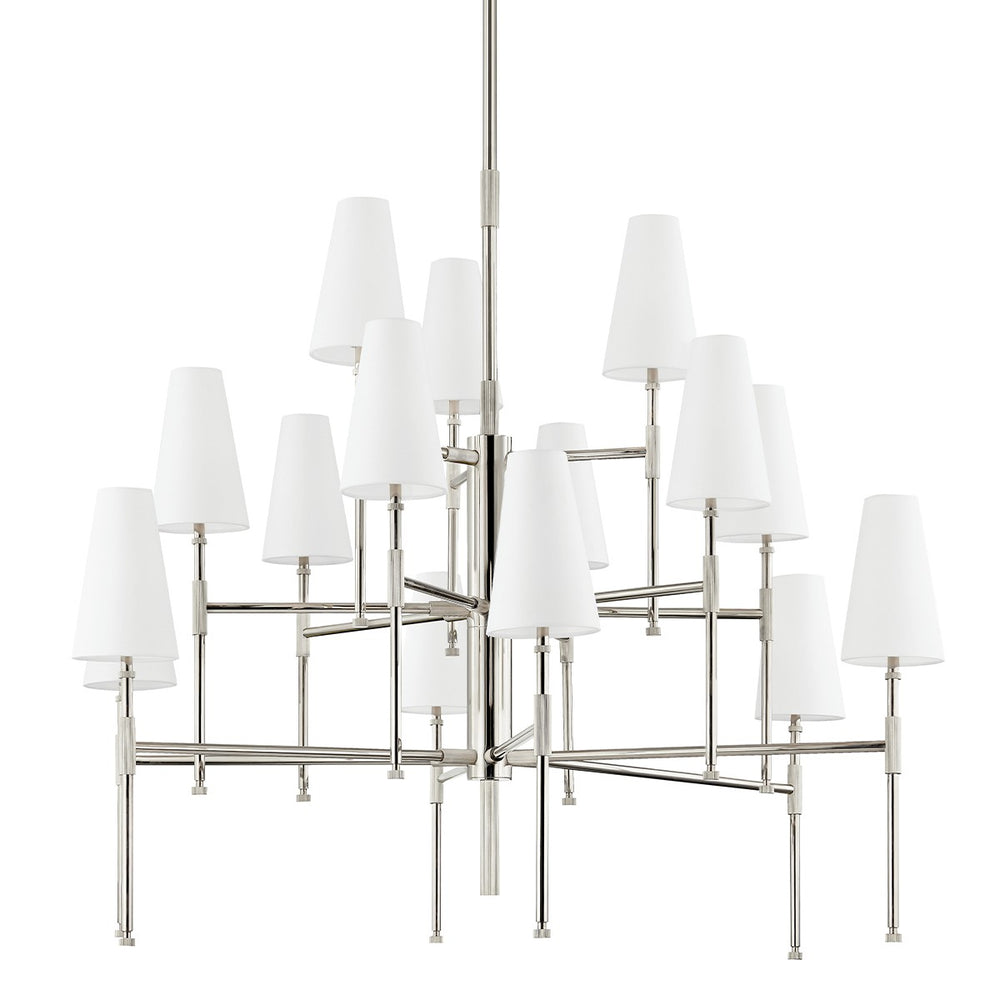 Hudson Valley - 3748-PN - 15 Light Chandelier - Bowery - Polished Nickel