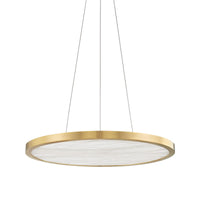 Hudson Valley - 6324-AGB - LED Pendant - Eastport - Aged Brass