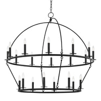 Hudson Valley - 9549-AI - 20 Light Chandelier - Howell - Aged Iron