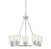 Savoy House - 1-1021-5-SN - Five Light Chandelier - Calhoun - Satin Nickel