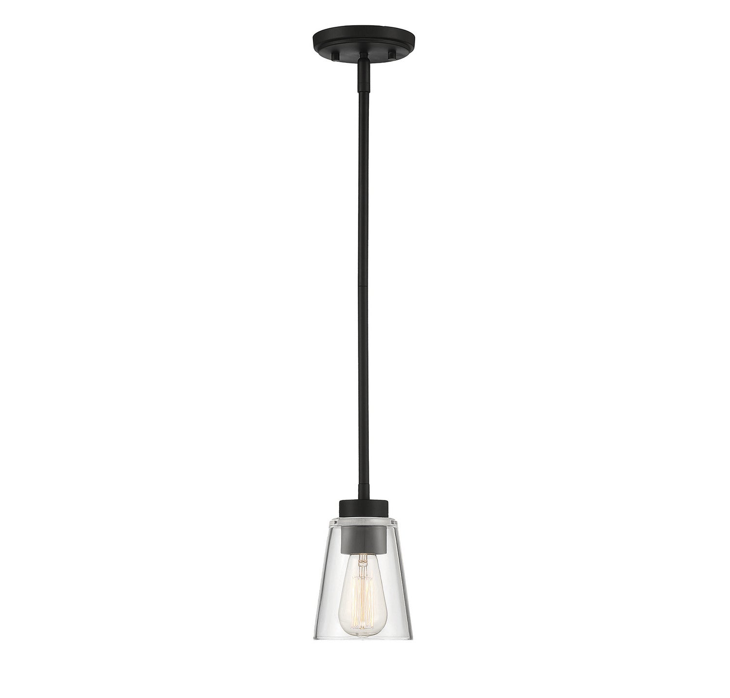 Savoy House - 7-1026-1-89 - One Light Mini-Pendant - Calhoun - Matte Black