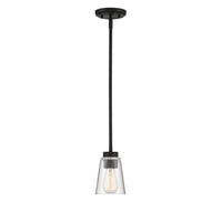 Savoy House - 7-1026-1-89 - One Light Mini-Pendant - Calhoun - Matte Black