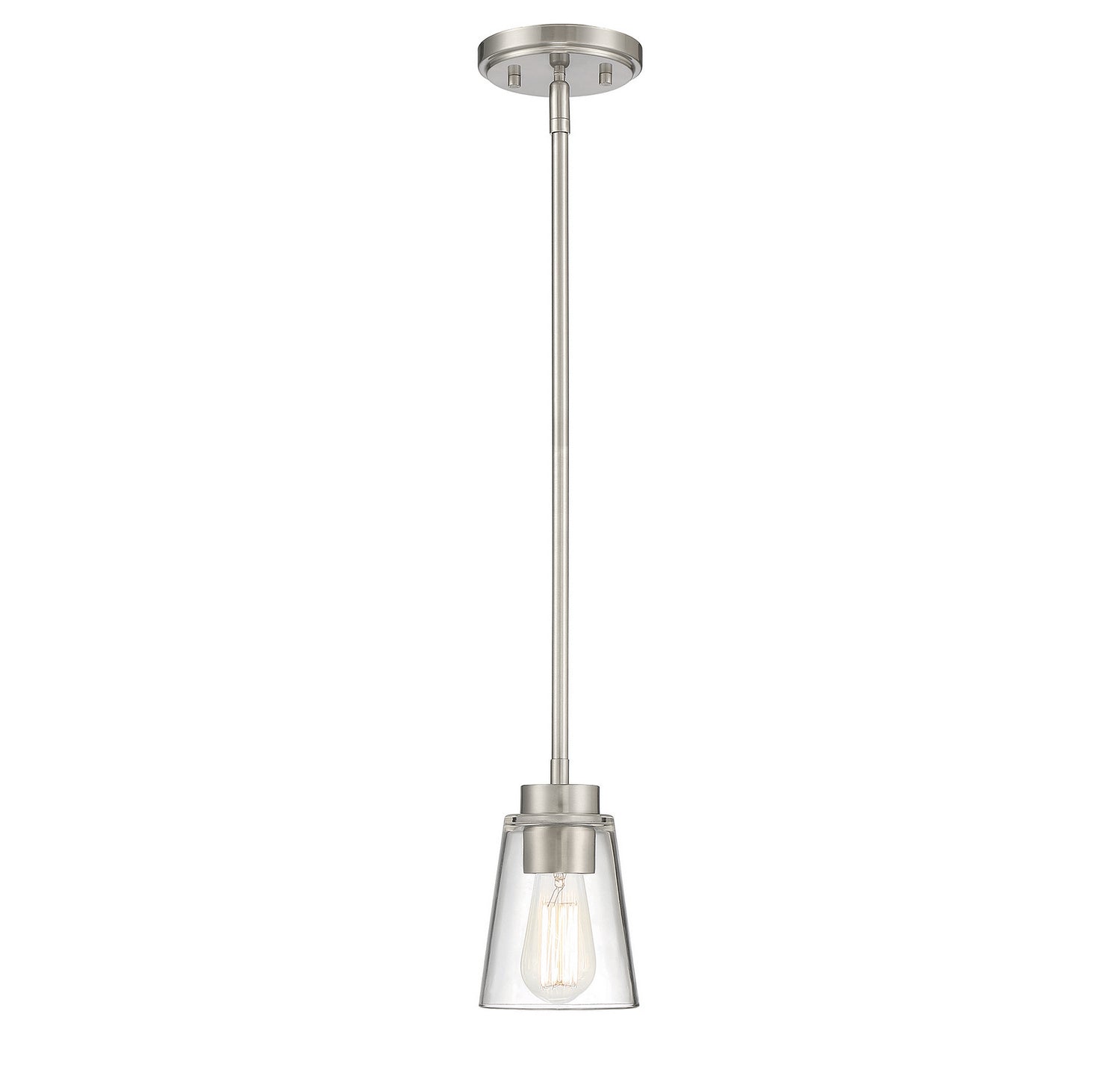 Savoy House - 7-1026-1-SN - One Light Mini-Pendant - Calhoun - Satin Nickel