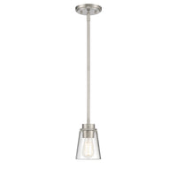 Savoy House - 7-1026-1-SN - One Light Mini-Pendant - Calhoun - Satin Nickel