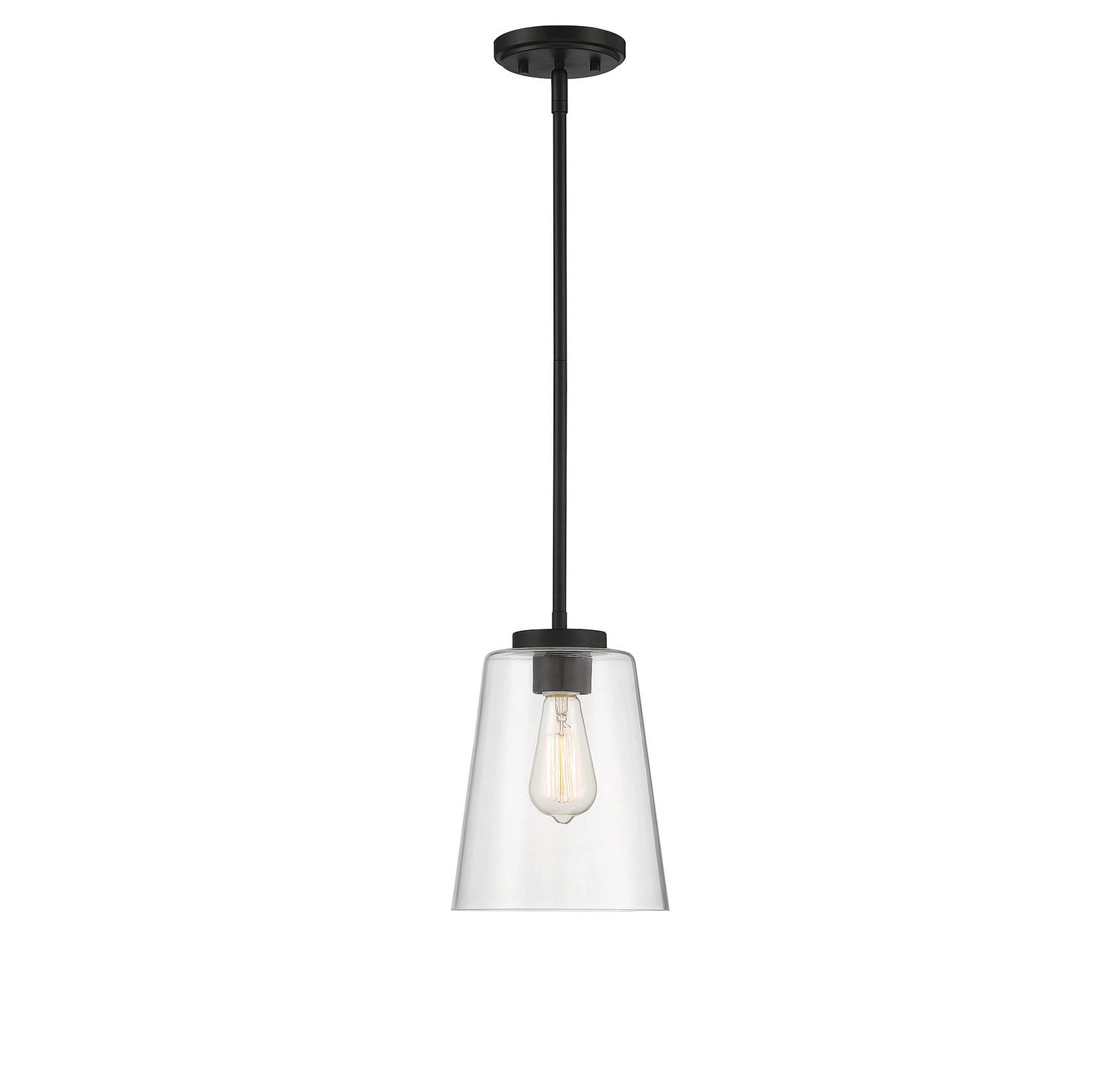 Savoy House - 7-1027-1-89 - One Light Mini-Pendant - Calhoun - Matte Black