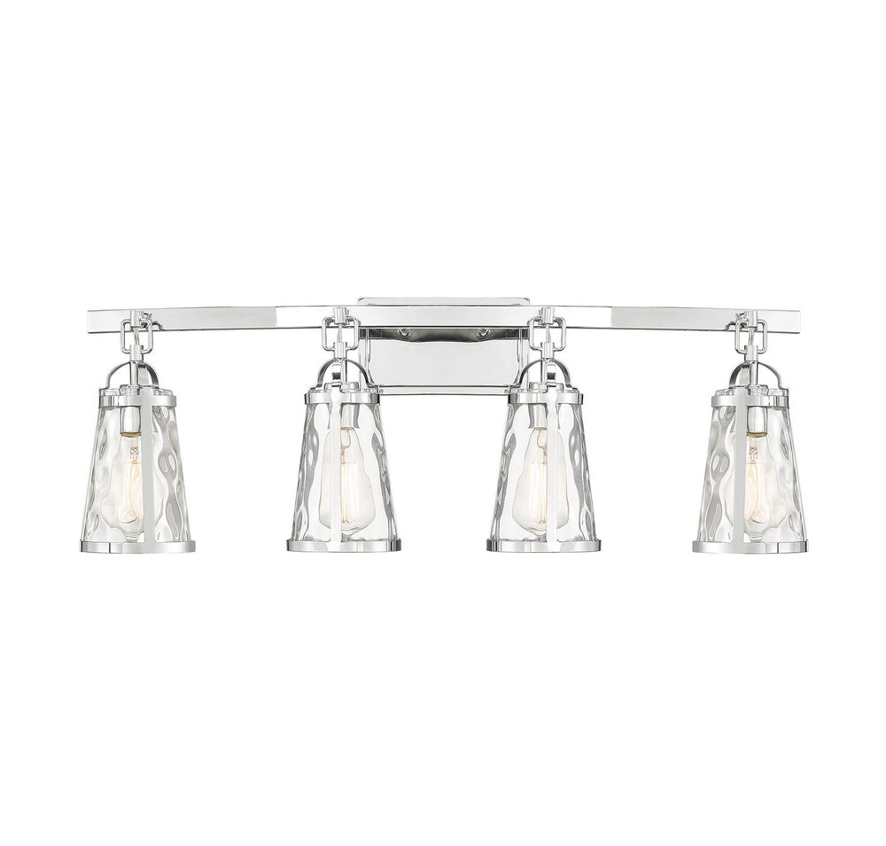 Savoy House - 8-560-4-11 - Four Light Bath Bar - Albany - Polished Chrome