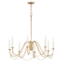 Maxim - 12168GL - Eight Light Chandelier - Plumette - Gold Leaf