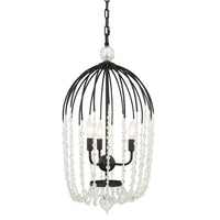 Varaluz - 343F03MB - Three Light Pendant - Voliere - Matte Black