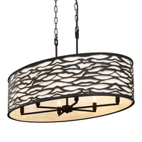 Varaluz - 348N06CB - Six Light Pendant - Kato - Carbon Black