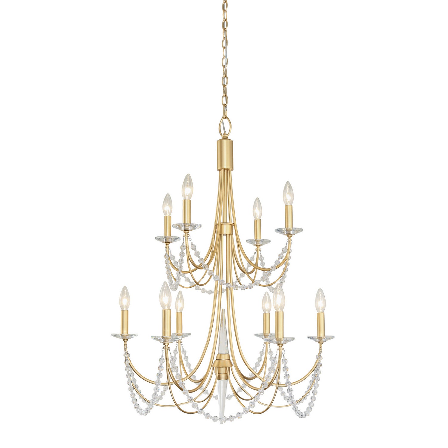 Varaluz - 350C10FG - Ten Light Chandelier - Brentwood - French Gold