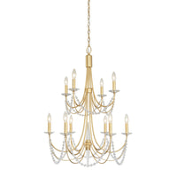 Varaluz - 350C10FG - Ten Light Chandelier - Brentwood - French Gold