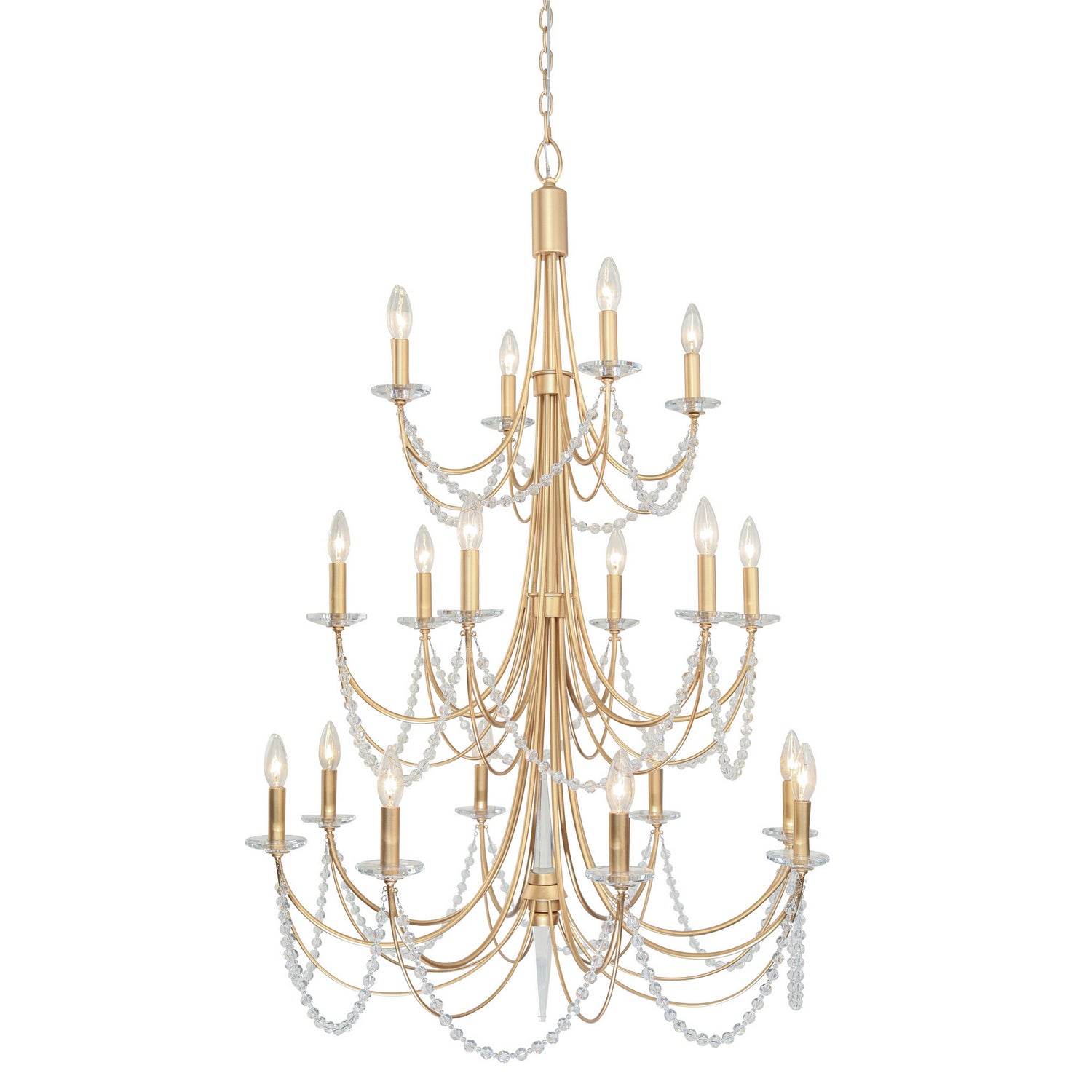 Varaluz - 350C18FG - 18 Light Chandelier - Brentwood - French Gold