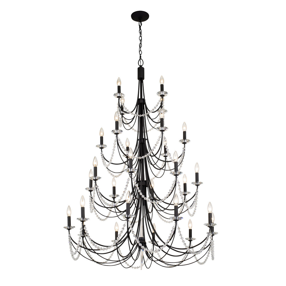 Varaluz - 350C28CB - 28 Light Chandelier - Brentwood - Carbon Black