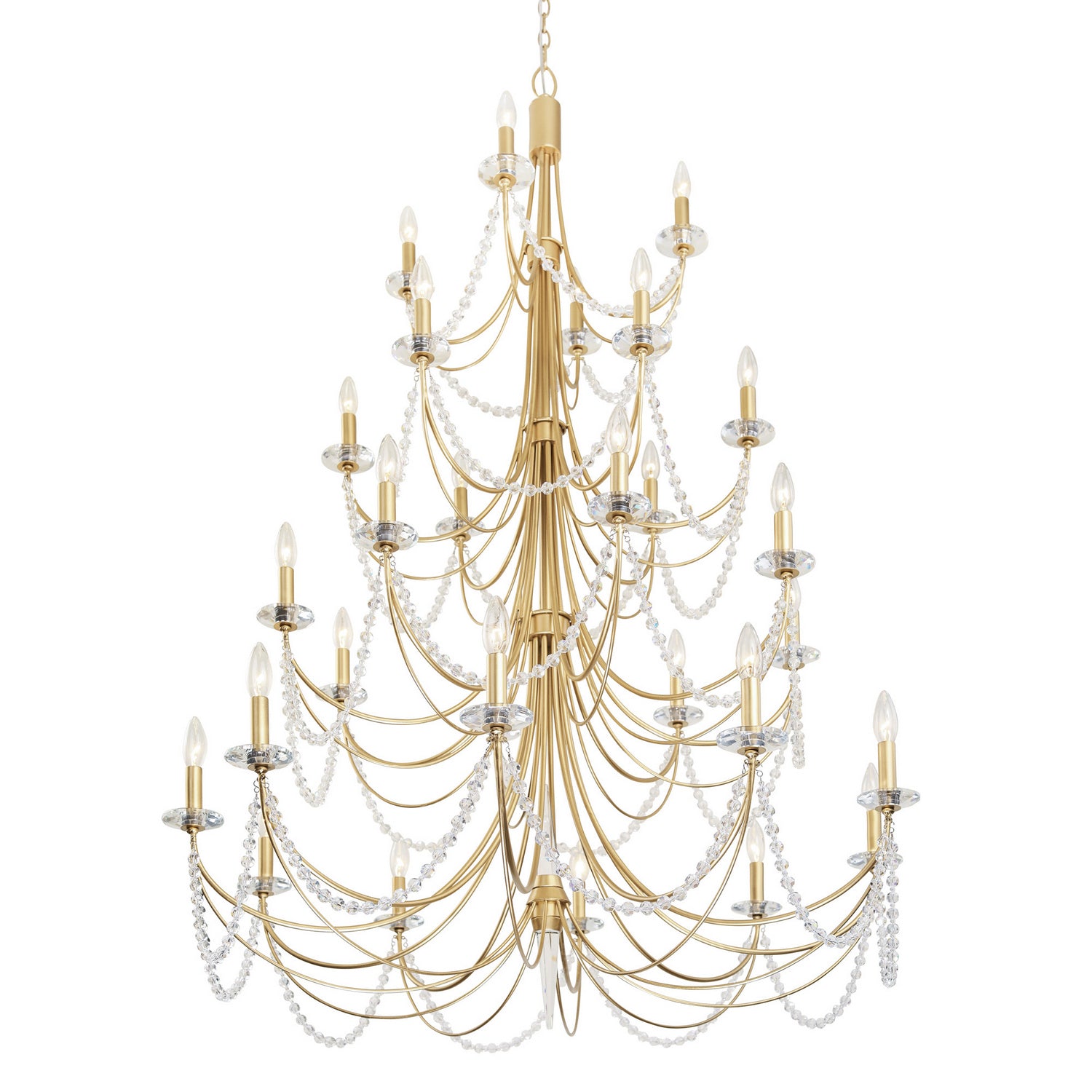 Varaluz - 350C28FG - 28 Light Chandelier - Brentwood - French Gold