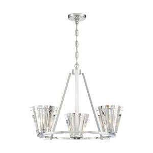 Eurofase - 38865-015 - Three Light Chandelier - Ricca - Chrome