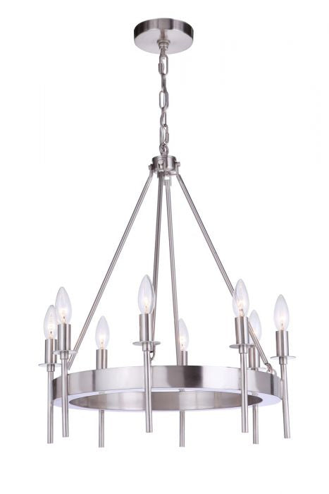 Craftmade - 54328 - Larrson Eight Light Chandelier in Mulltiple Finishes - Larrson