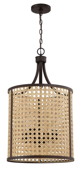 Craftmade - 54534-ABZ - Malaya Four Light Foyer Pendant in Aged Bronze Brushed Finish - Malaya