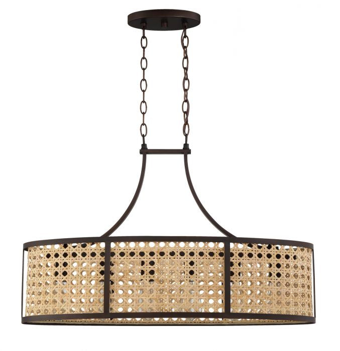 Craftmade - 54576-ABZ - Malaya Six Light Island Pendant in Aged Bronze Brushed Finish - Malaya