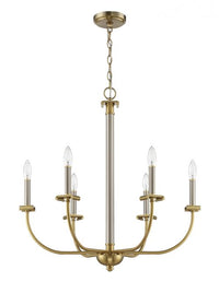 Craftmade - 54826 - Stanza Six Light Chandelier in Mulltiple Finishes - Stanza