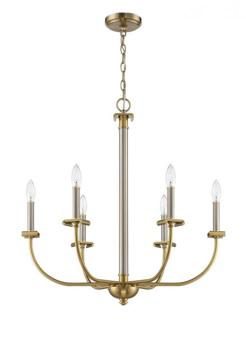 Craftmade - 54826 - Stanza Six Light Chandelier in Mulltiple Finishes - Stanza