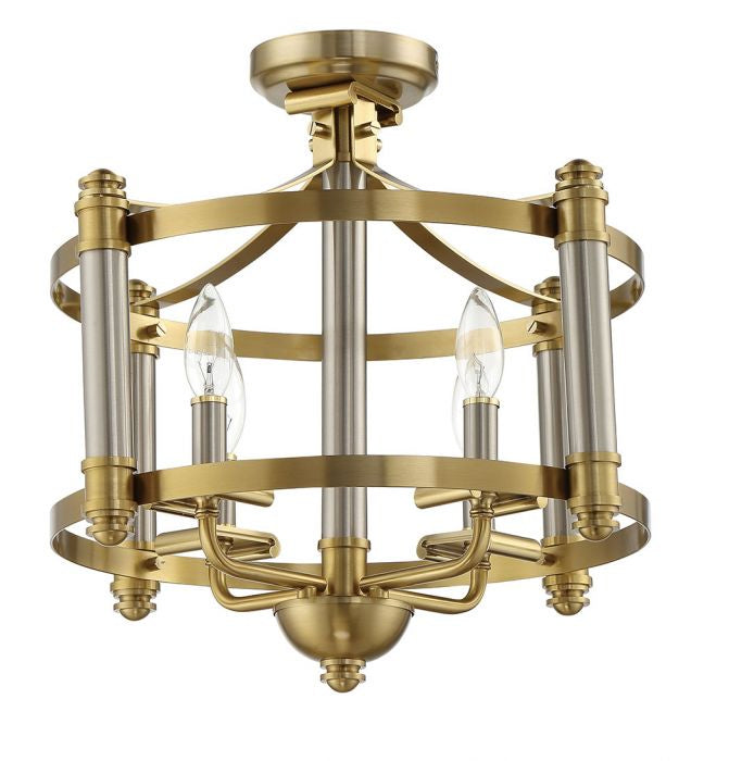 Craftmade - 54854 - Stanza Four Light Semi Flush Mount in Mulltiple Finishes - Stanza