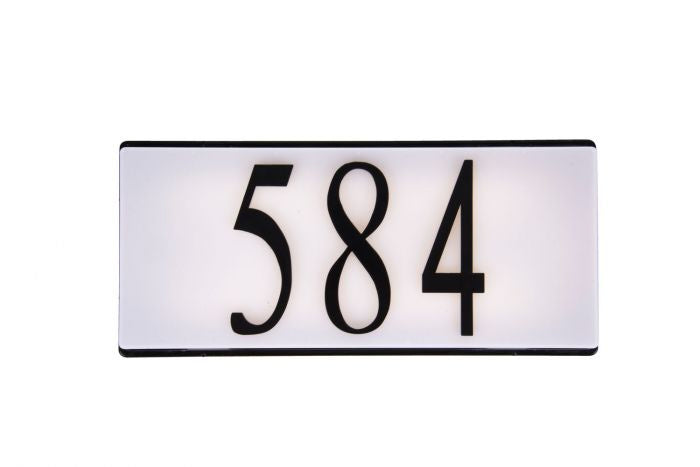 Craftmade - AP1000-FB-LED - Address Plaque LED Illuminated Address Plaque in Flat Black Finish - Address Plaque