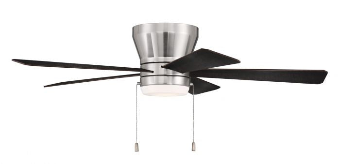 Craftmade - MER52BNK5 - Merit 52"Ceiling Fan in Brushed Polished Nickel w/Black Walnut-Grey Walnut Blades Finish - Merit