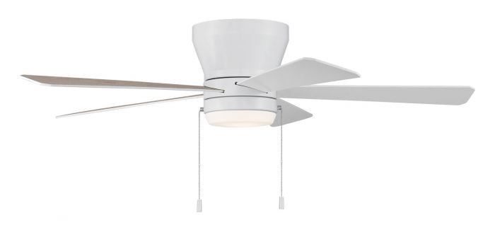 Craftmade - MER52W5 - Merit 52"Ceiling Fan in White w/White-Washed Oak Blades Finish - Merit