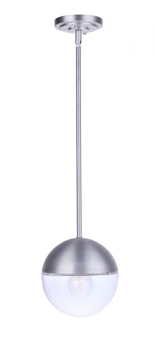 Craftmade - ZA3411-SA - Evie One Light Outdoor Pendant in Satin Aluminum Finish - Evie