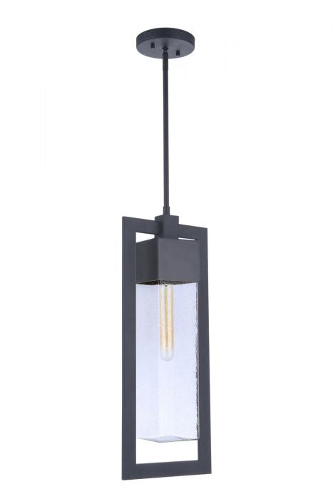 Craftmade - ZA4021-MN - Perimeter One Light Outdoor Pendant in Midnight Finish - Perimeter