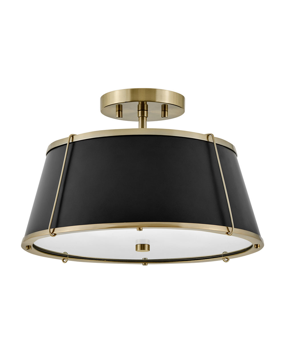 Hinkley - 4893WS - LED Semi-Flush Mount - Clarke - Warm Brass