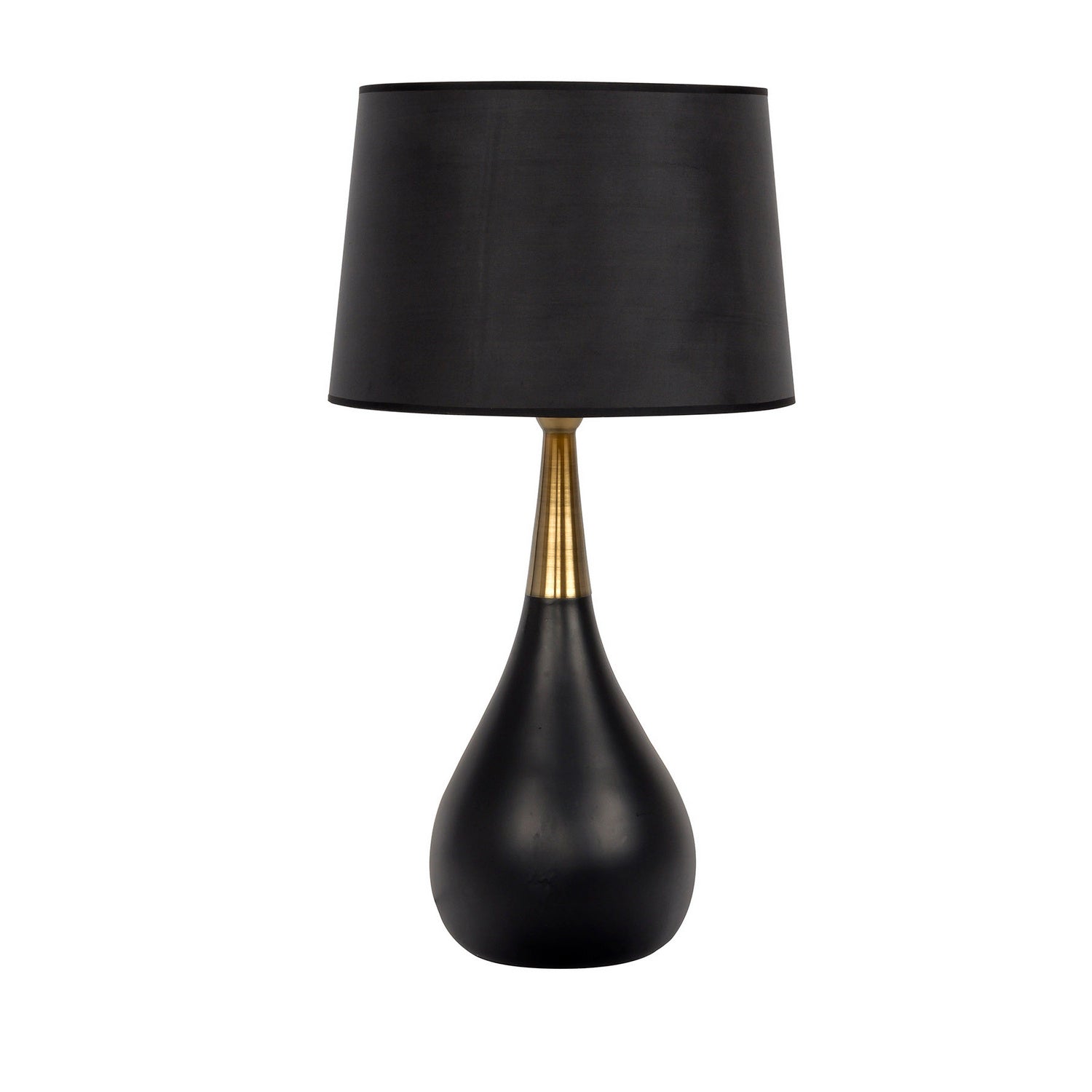 Craftmade - 86222 - Table Lamp One Light Table Lamp in Flat Black Satin Brass Finish - Table Lamp