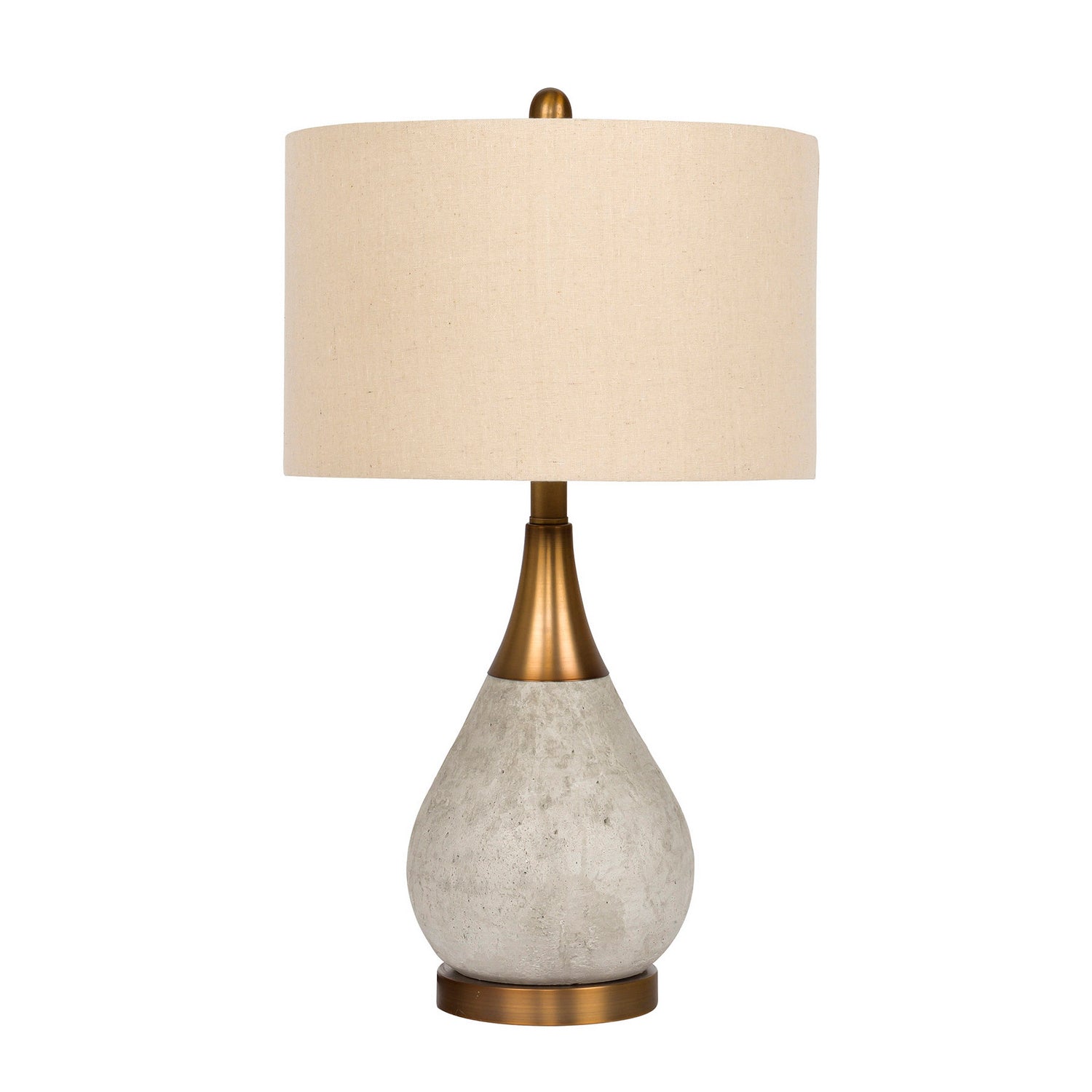 Craftmade - 86237 - Table Lamp One Light Table Lamp in Concrete Brass Finish - Table Lamp