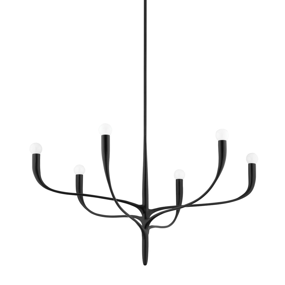 Hudson Valley - 9606-AI - Six Light Chandelier - Labra - Aged Iron