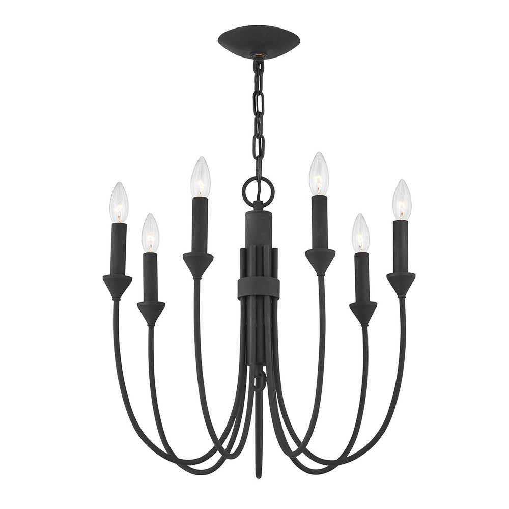 Troy Lighting - F1007-FOR - Seven Light Chandelier - Cate - Forged Iron