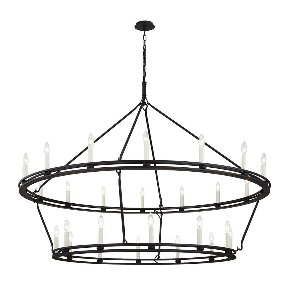 Troy Lighting - F6235-TBK - 28 Light Chandelier - Sutton - Textured Black