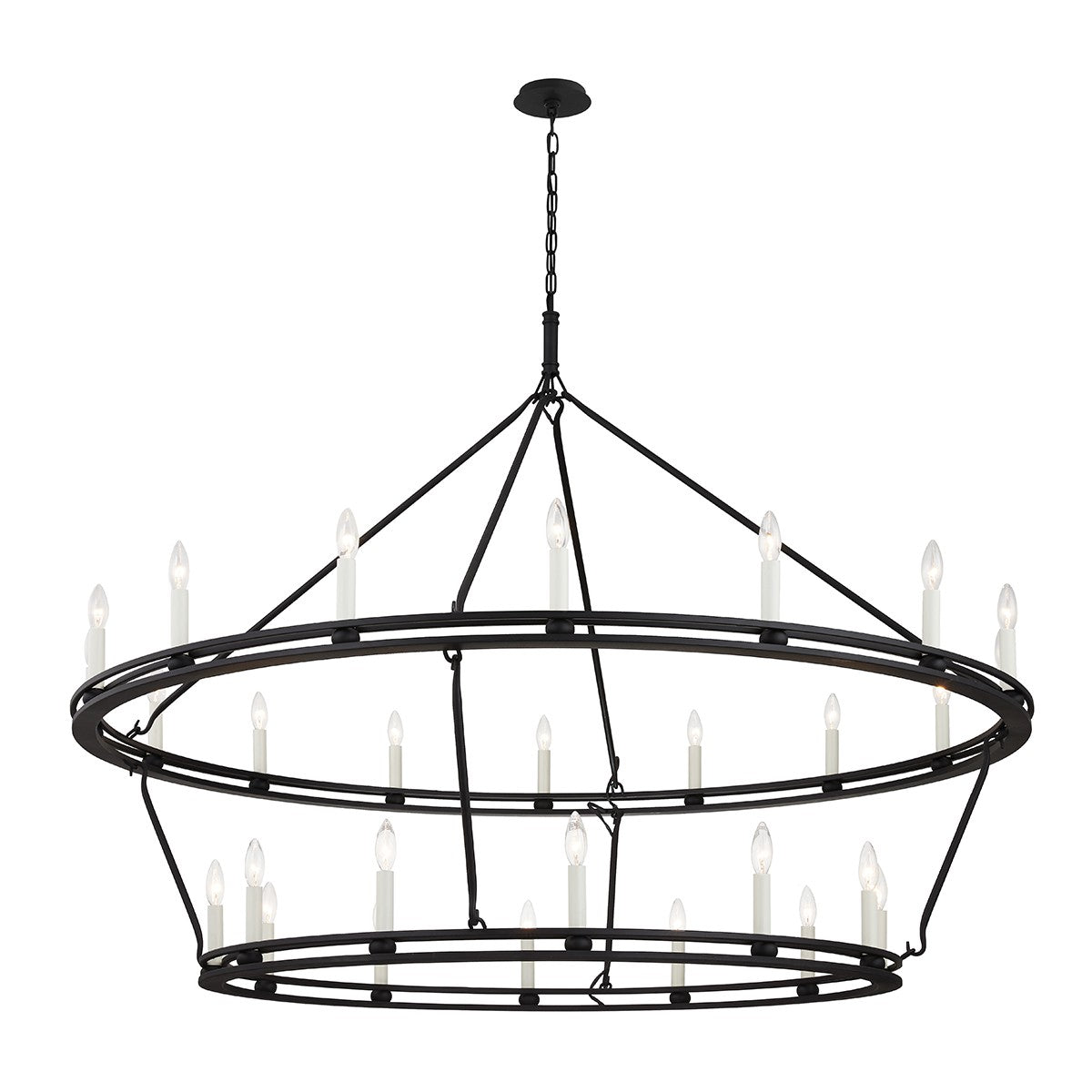 Troy Lighting - F6235-TBK - 28 Light Chandelier - Sutton - Textured Black