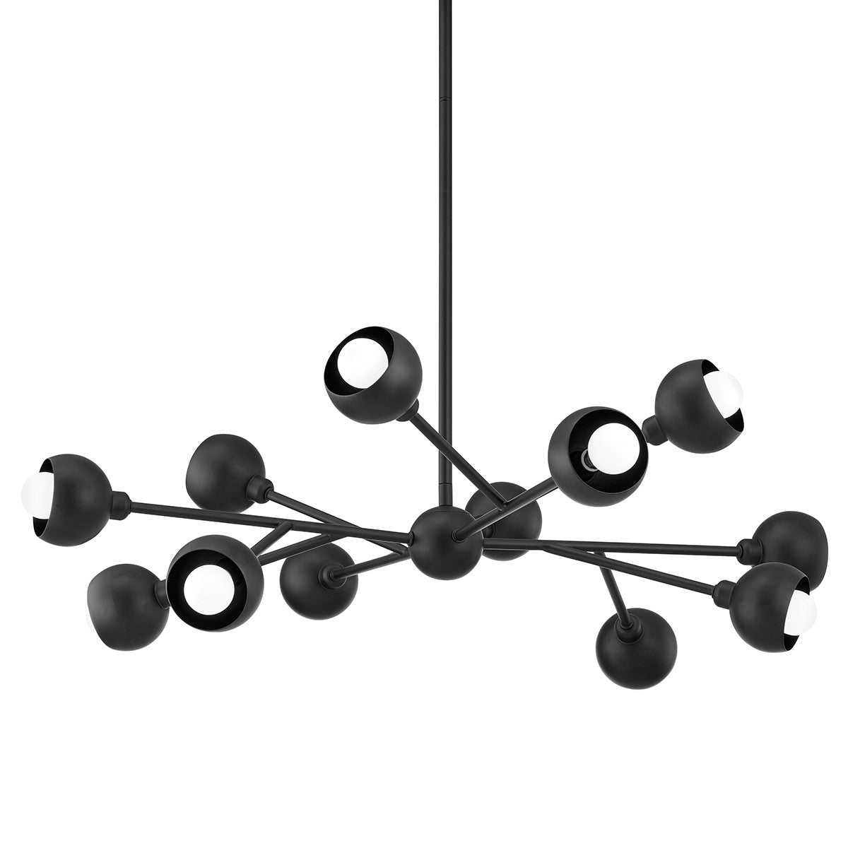 Troy Lighting - F7412-SBK - 12 Light Chandelier - Colt - Soft Black